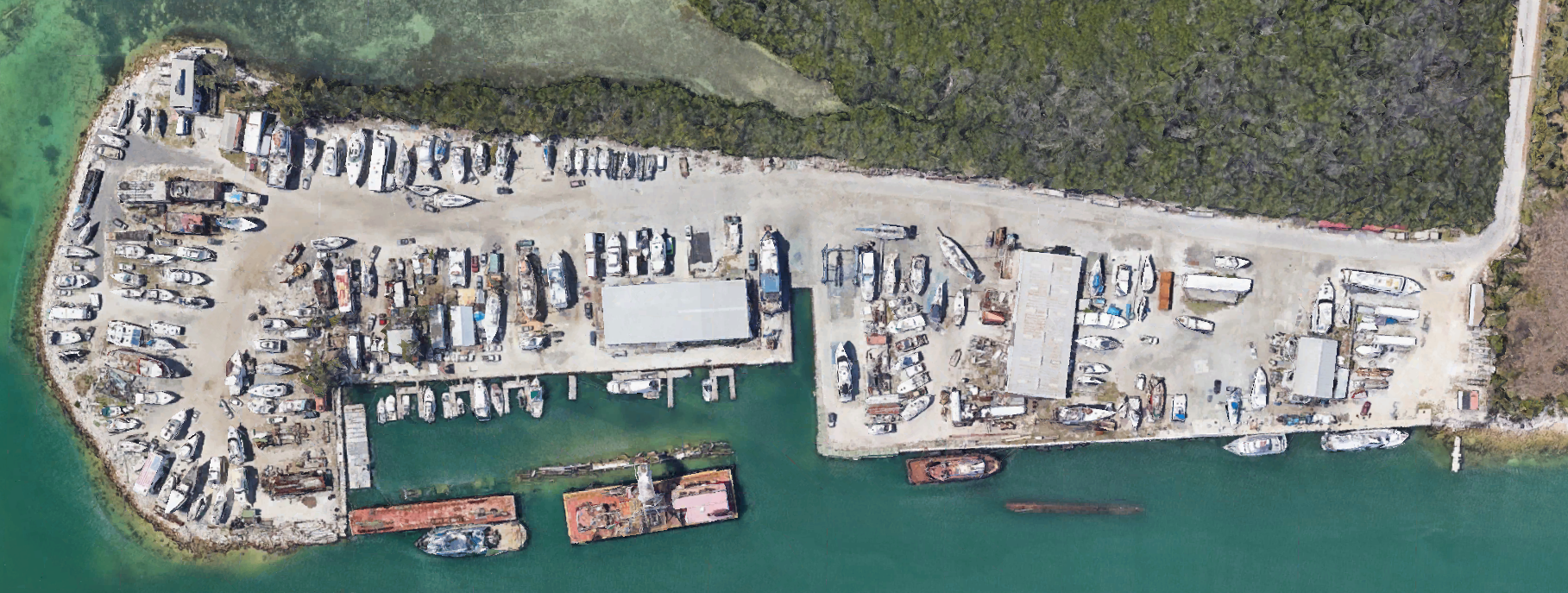 Aerial of Robbie's / APB South, Stock Island